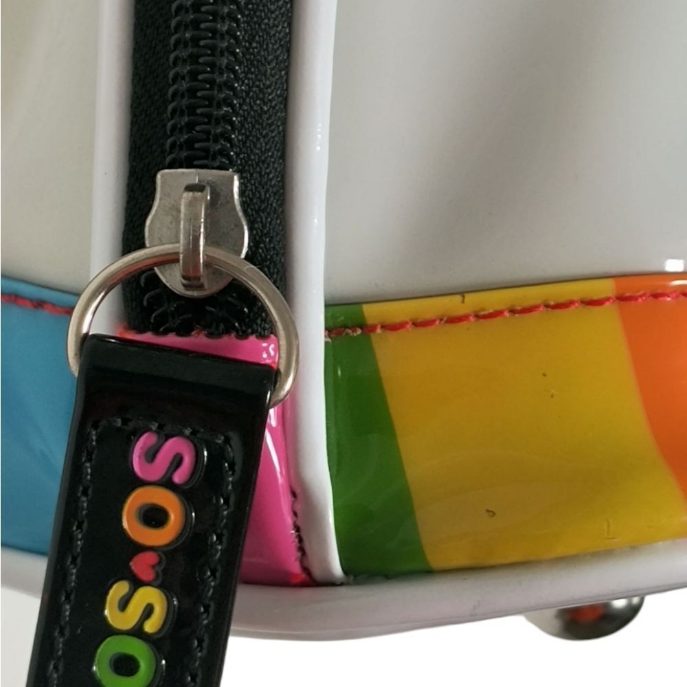 Loungefly Loves So So Happy Rainbow Bowler Purse - Picture 7 of 10